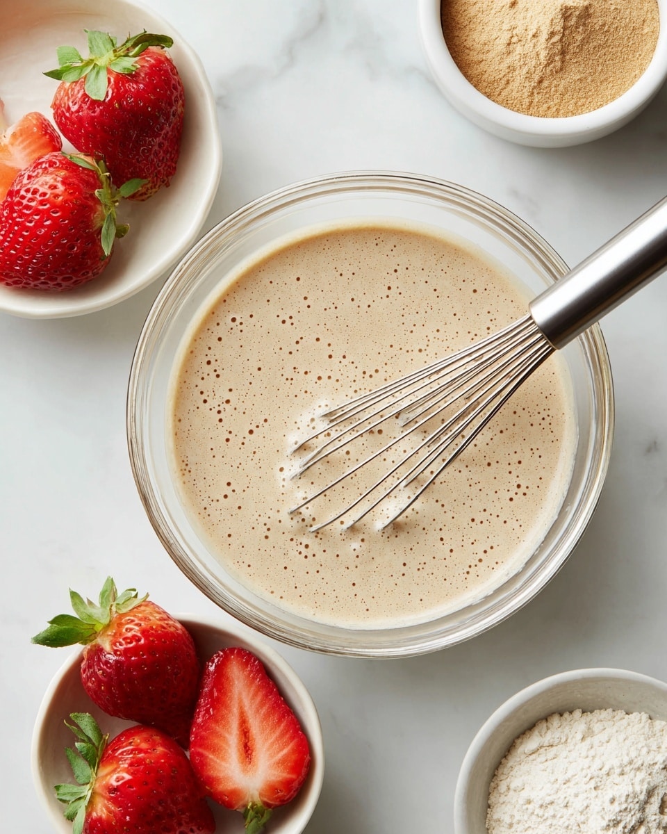 Strawberry Banana Fluffy Grain-Free Pancakes Recipe
