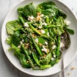 Snap Pea and Green Bean Salad with Walnuts, Feta, and Crispy Quinoa Recipe