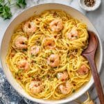 Shrimp Linguine with Lemon, Garlic, and White Wine Recipe