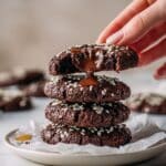 Fudgy Chocolate Tahini Cookies Recipe