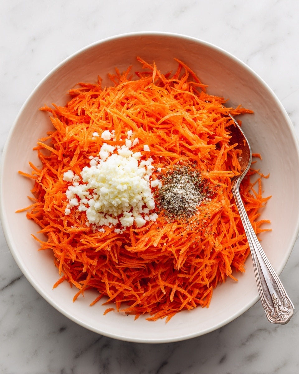 Grated Baked Carrots with Lemon & Garlic Recipe