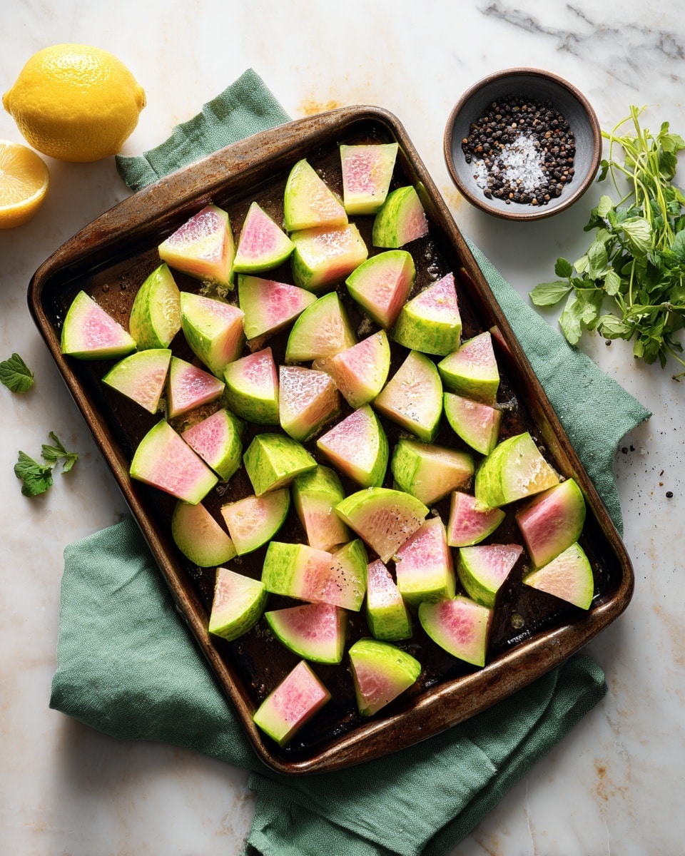 Roasted Watermelon Radishes with Lemon and Herb Recipe - Recipe Image