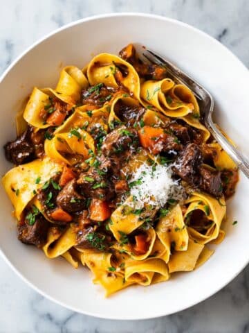 Braised Short Rib Ragu with Pappardelle and Parmesan Recipe