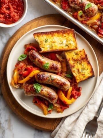 Baked Italian Sausage and Peppers Recipe