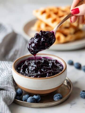 Homemade Blueberry Pancake Syrup Recipe