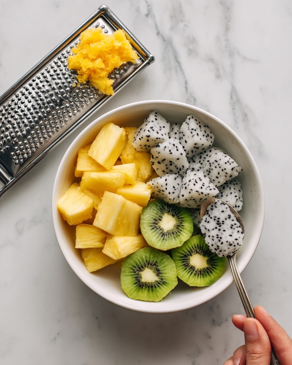 Dragon Fruit Salad with Orange Honey Dressing Recipe - Recipe Image