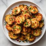 Crispy Baked Zucchini Chips with Vegan Parmesan Recipe