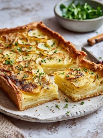 Cheesy Potato Chive Galette Recipe