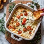 Roasted Garlic Bread Caprese Dip Recipe