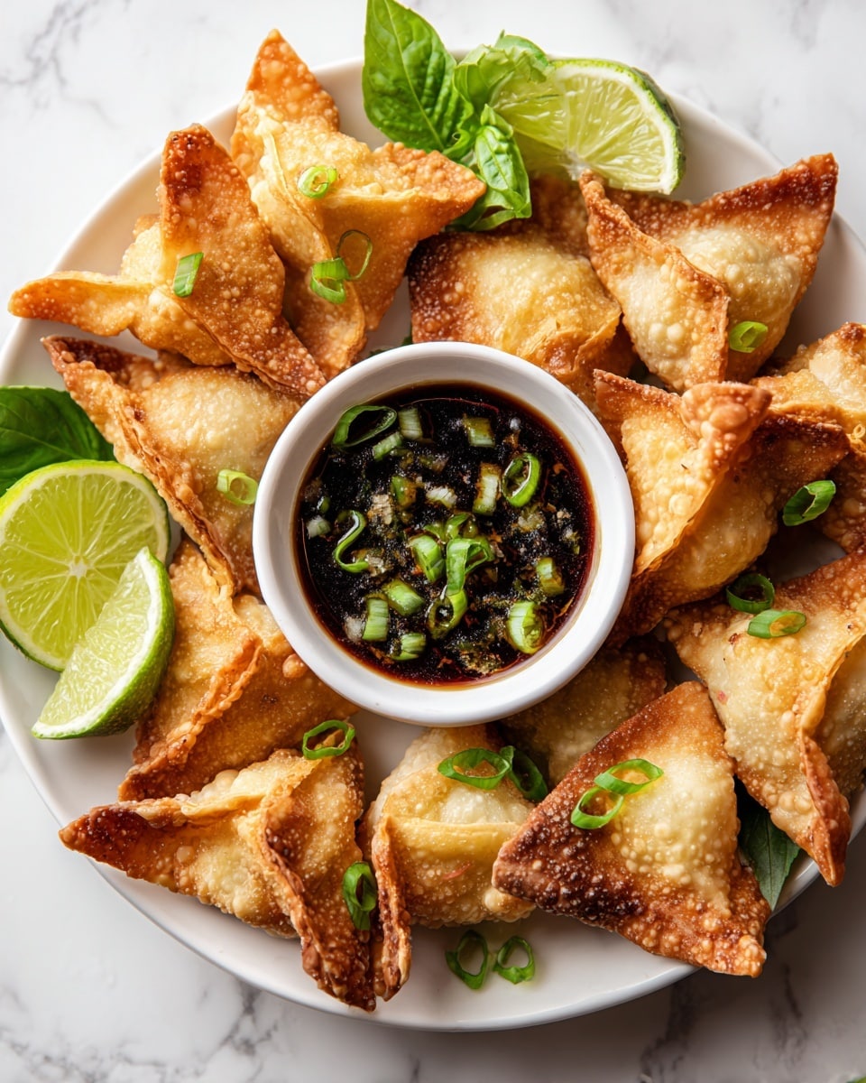 Cheese Rangoons with Sweet Ginger Chili Sauce – Delicious Appetizer