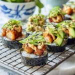 Baked Chipotle Salmon Sushi Cups Recipe