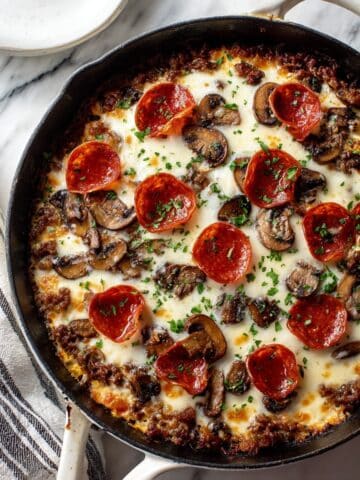 Creamy Chicken Pizzaiola with Mushrooms and Pepperoni Recipe