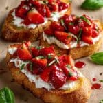 Strawberry Jam with Honey Whipped Goat Cheese Recipe