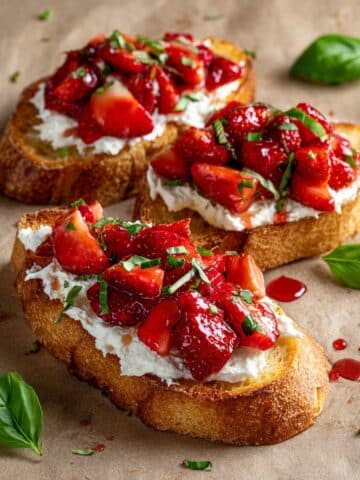 Strawberry Jam with Honey Whipped Goat Cheese Recipe