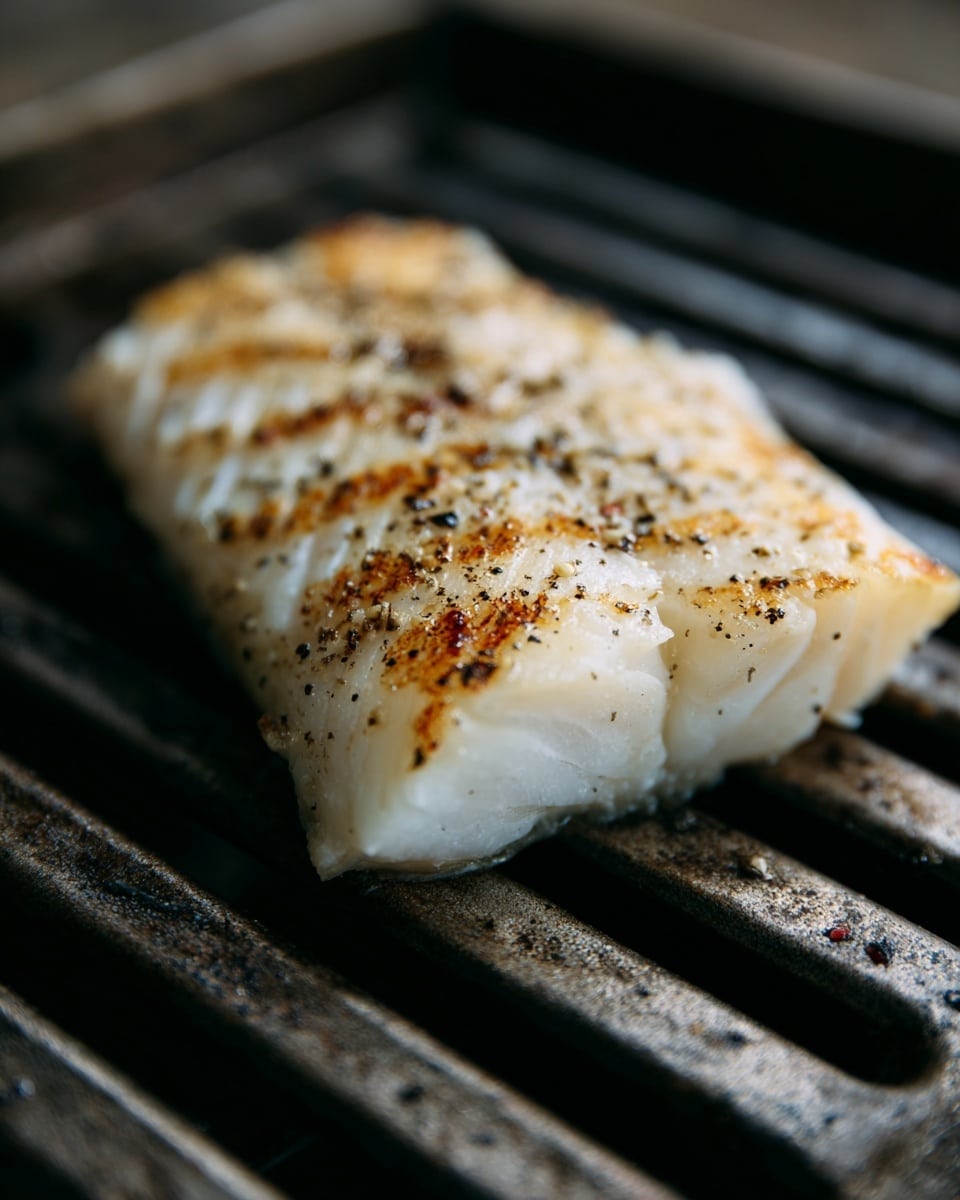 Grilled Cobia with Garlic Lemon Butter Recipe - Recipe Image