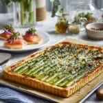 Simple Asparagus Tart with Puff Pastry Recipe
