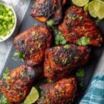 Baked Boneless Chicken Thighs with Spicy Balsamic Rub Recipe