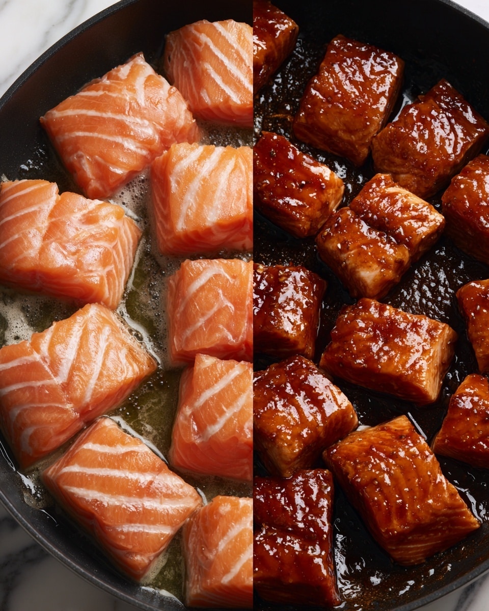 Honey Ginger Salmon Bites with Mango Salsa Recipe - Recipe Image