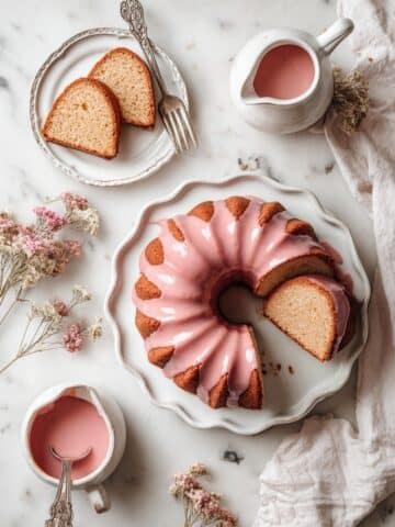Blood Orange Olive Oil Cake with Blood Orange White Chocolate Glaze Recipe