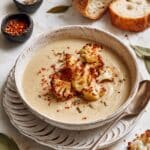 Roasted Garlic Cauliflower Soup (Vegan) Recipe