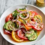 Cucumber and Tomato Salad with Red Onions Recipe