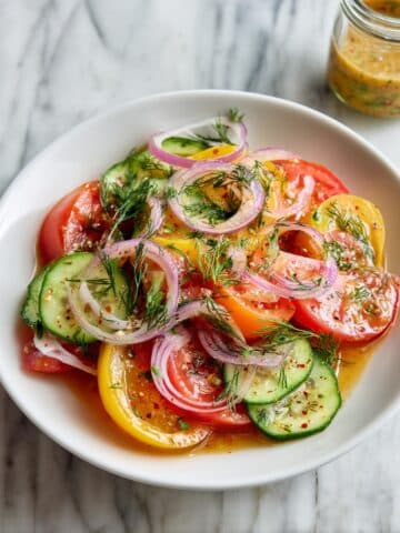 Cucumber and Tomato Salad with Red Onions Recipe