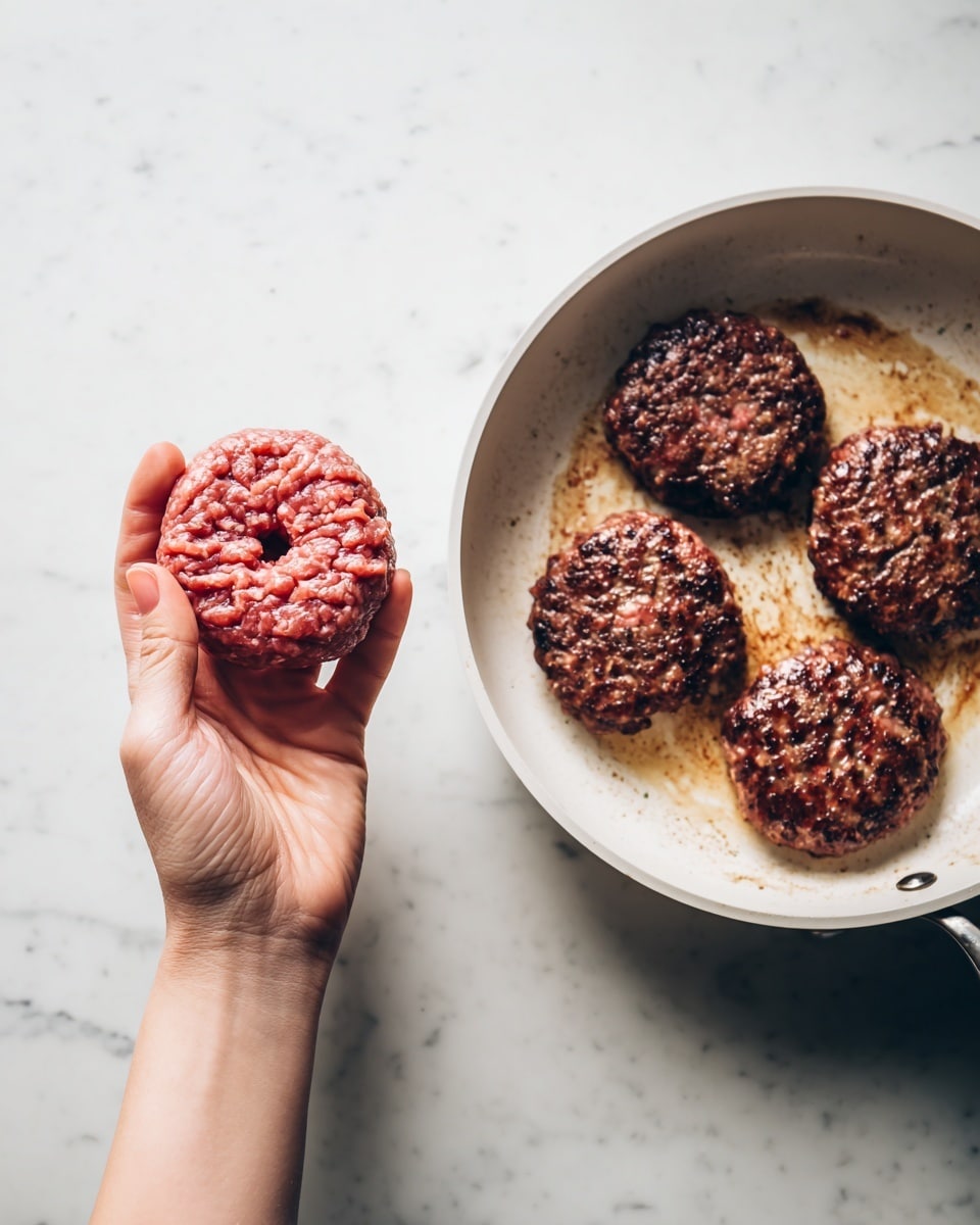 Savory Hamburger Steak with Mushroom Onion Gravy Recipe - Recipe Image