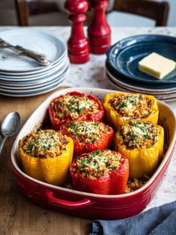 Easy Vegetarian Stuffed Peppers Recipe
