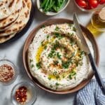 Feta Cheese Dip with Lemon, Herbs, and Toasted Sesame Seeds Recipe