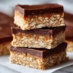 No Bake Chocolate Filled Oat Bars Recipe