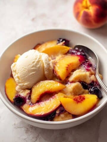 Peach Blueberry Cobbler Recipe