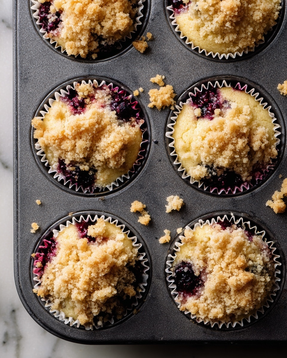 Triple Berry Cheesecake Muffins Recipe - Recipe Image