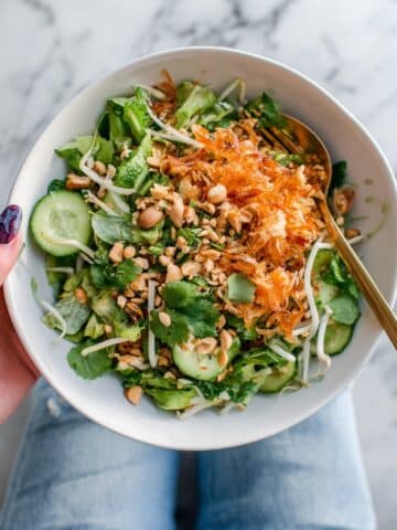 Crispy Rice Salad with Cucumbers and Herbs Recipe