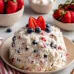 Red White & Blue Cheesecake Salad Recipe