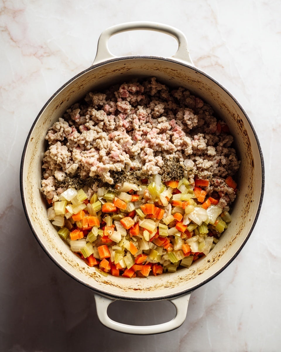 One Pot Pasta with Italian Sausage, Beef, and Cream Recipe - Recipe Image