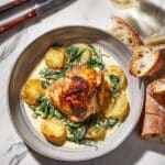 Chicken and Potatoes with Garlic Parmesan Cream Sauce Recipe
