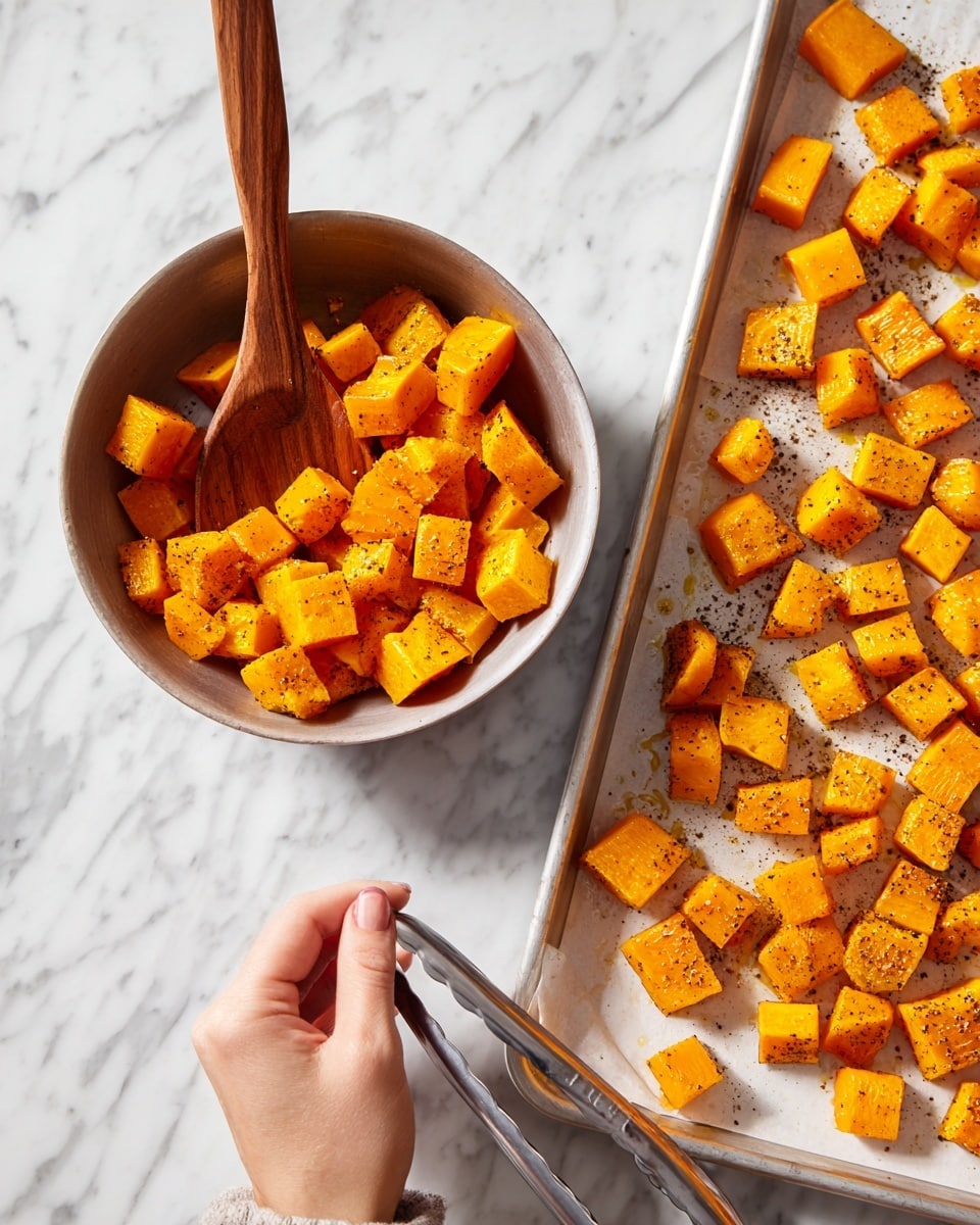 Roasted Pumpkin with Lemon Yogurt Sauce, Pine Nuts, and Fresh Herbs Recipe - Recipe Image