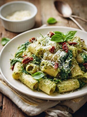 Arugula Pesto Rigatoni Recipe
