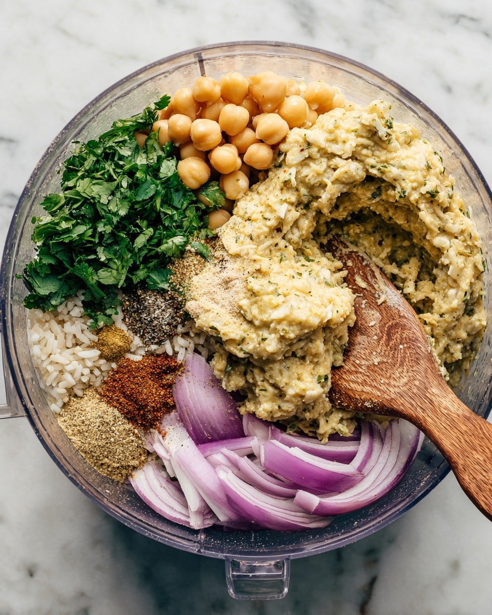 Crispy Chickpea Corn Patties with Chipotle Aioli and Kale Slaw Recipe - Recipe Image