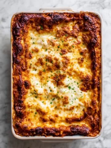 Classic Homemade Lasagna with Rich Meat Sauce and Creamy Ricotta Recipe