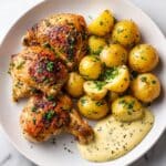 Roasted Mediterranean Chicken Thighs & Baby Potatoes Recipe