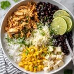 Slow Cooker Chicken Burrito Bowl Recipe