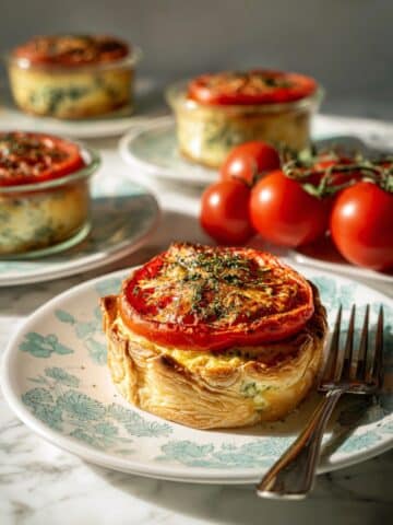 Tomato Mushroom Mini Quiches Recipe