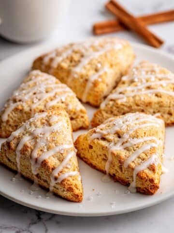 Gingerbread Scones with Maple Glaze Recipe
