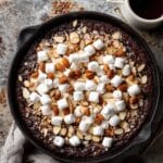 Campfire Cast Iron Caramel Brownies Recipe