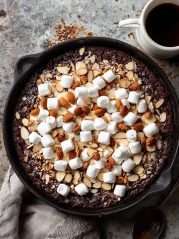 Campfire Cast Iron Caramel Brownies Recipe