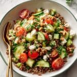 Farro Salad with Cherry Tomatoes, Feta, and Walnuts Recipe