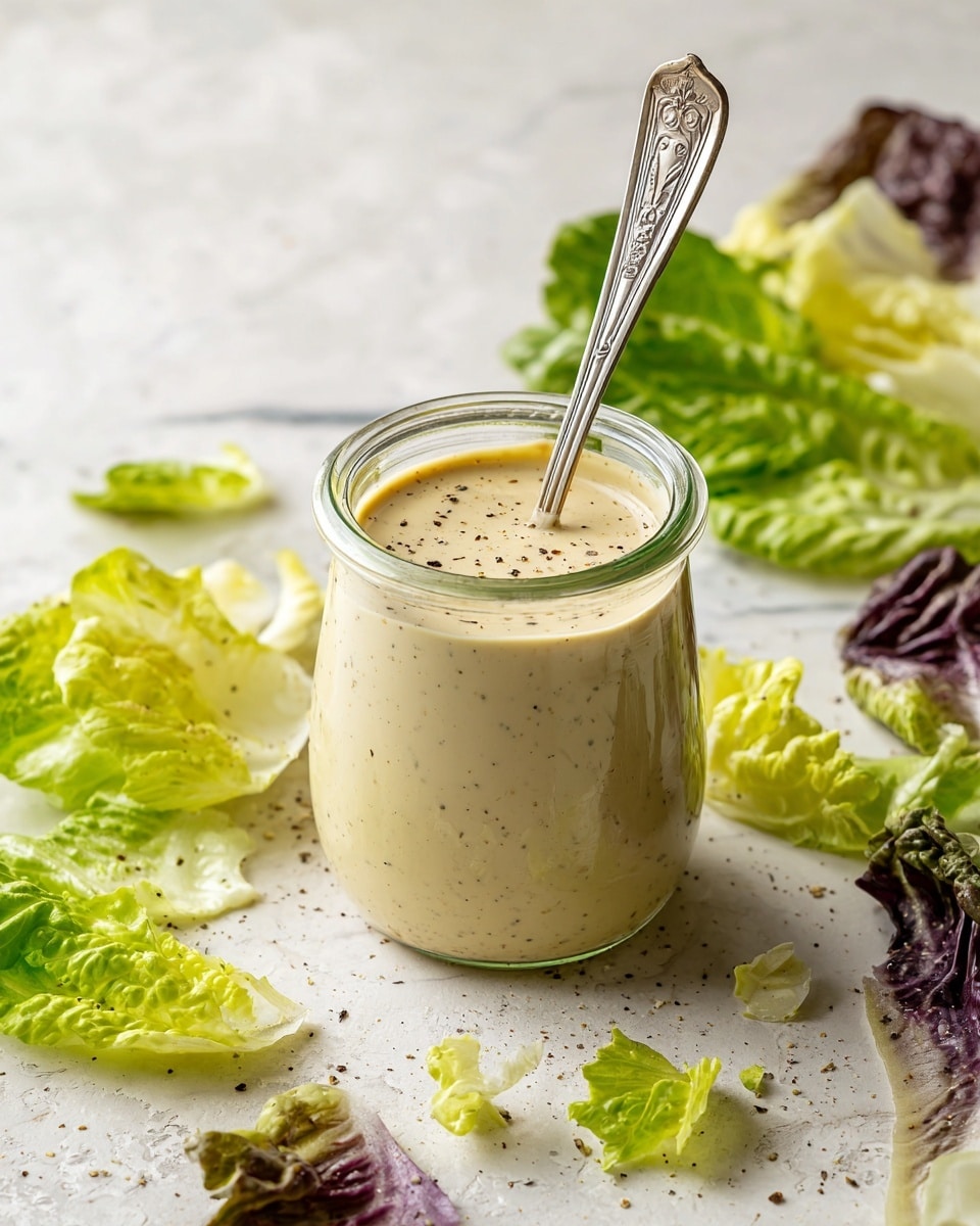 A close-up of a fresh salad in a white bowl with a soft blue inside resting on a white marbled surface. The salad has multiple layers: bright green lettuce leaves form the base, mixed with small pieces of purple cabbage adding contrast. Thin orange carrot strips are scattered on top, along with small white crumbles of cheese. Light dressing is drizzled over the salad, giving a slight shine to the leaves. A silver fork rests inside the bowl on the left side. Photo taken with an iphone --ar 4:5 --v 7