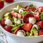 Strawberry Caprese Salad with Balsamic Reduction Recipe