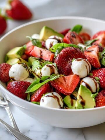Strawberry Caprese Salad with Balsamic Reduction Recipe